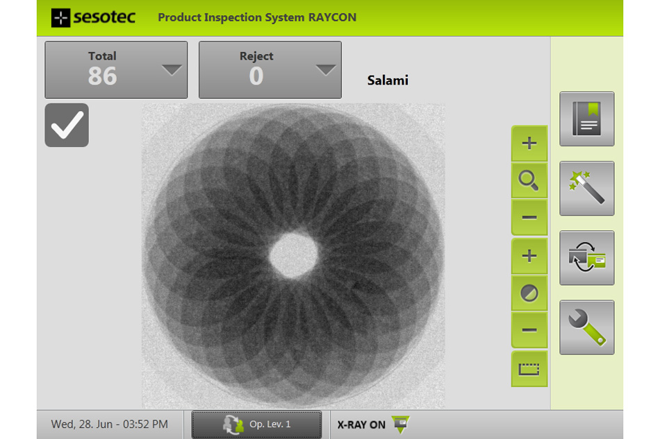 Inspeção por Raios-X Entry Level | RAYCON EX1 | Display