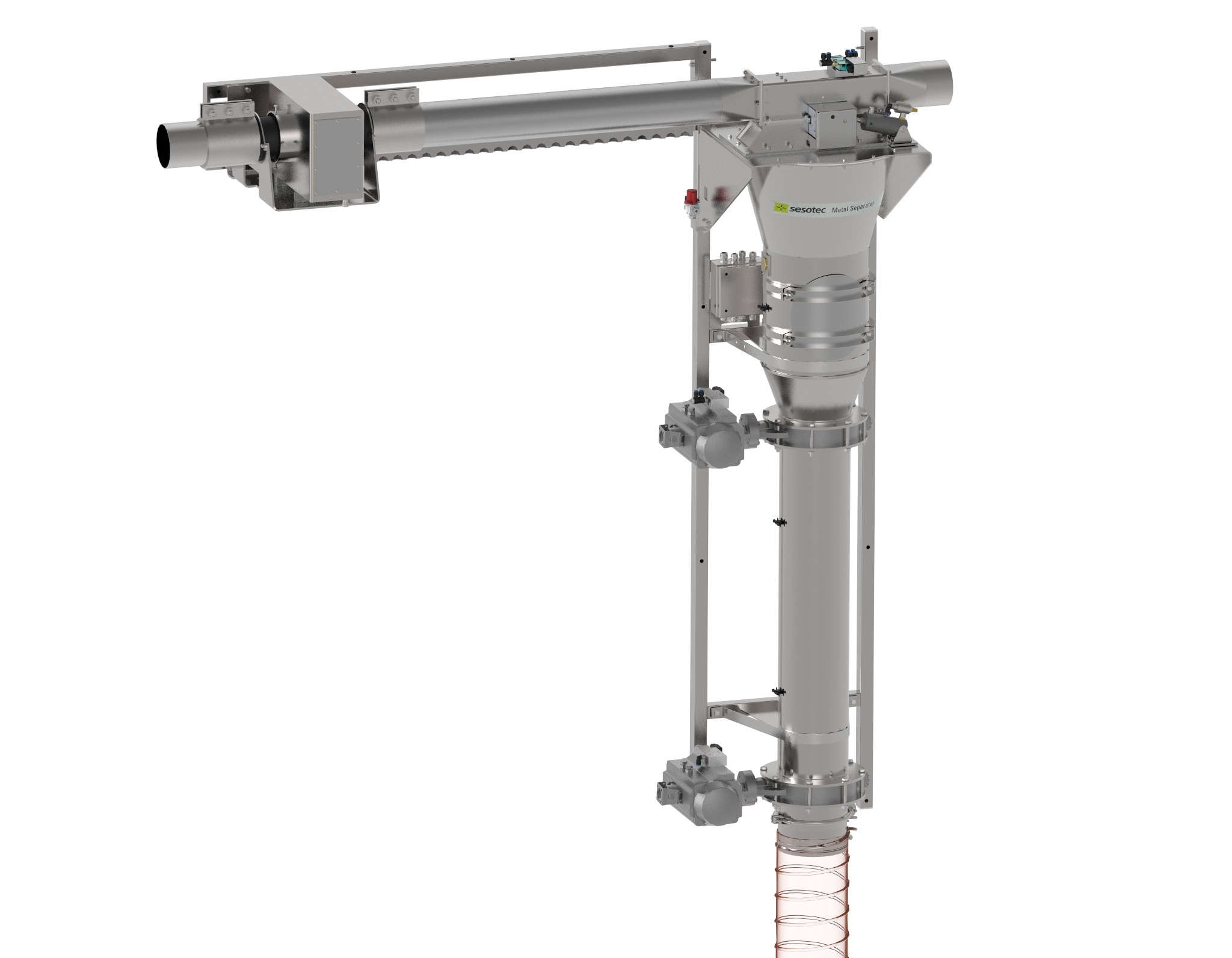 Detector de Metais para Tubulação com Transporte Pneumático | Sesotec GF4000